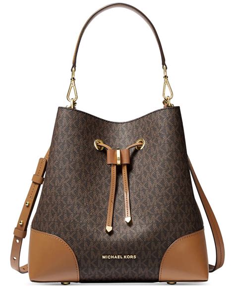 michael michael kors mercer gallery small convertible bucket bag|mercer small logo bucket bag.